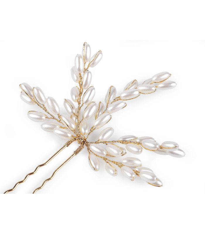 IMMITATION PEARL HAIRPINS – 2 UNITS