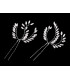 CUT GLASS BEAD HAIRPIN – 2 UNITS