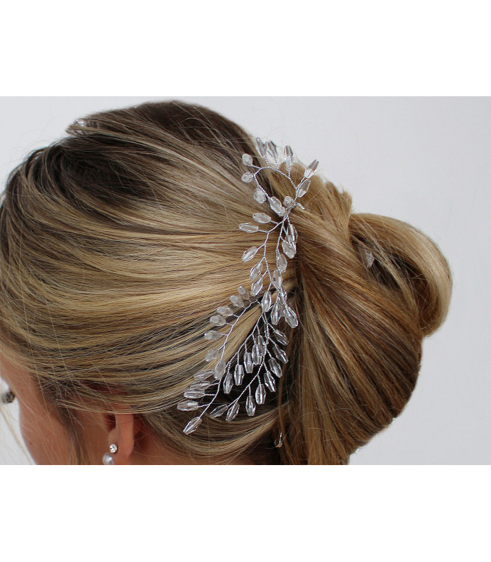 CUT GLASS BEAD HAIRPIN – 2 UNITS