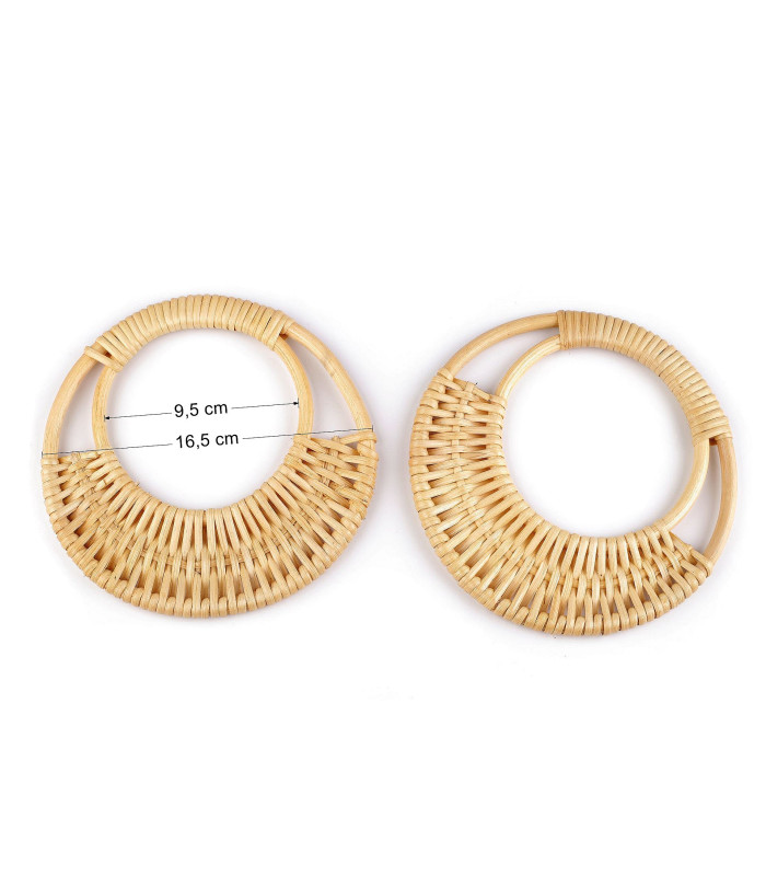 RATTAN HANDLES FOR BAGS Ø16.5CM