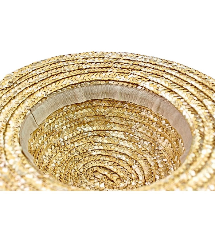 Natural Braided Straw Children's Canotier - 5 Sizes