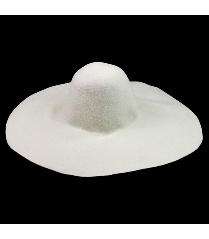 100% Merinowolle Filz Capeline / 59 cm Durchmesser - 250g