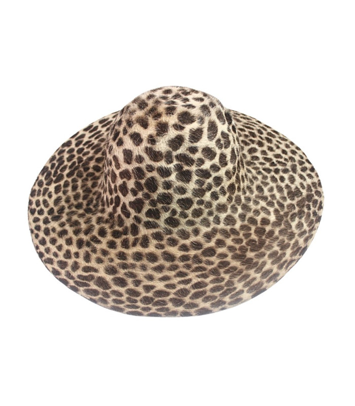 CAPELINA DE PELO DE CONEJO 100% - ESTAMPADO LEOPARDO