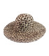 100% RABBIT FUR CAPELINE – LEOPARD PRINT