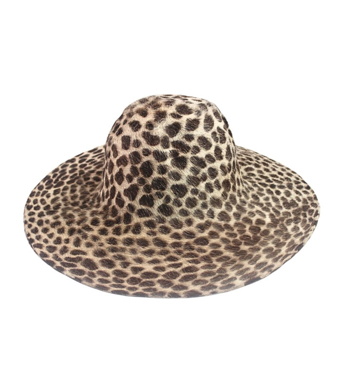 CAPELINA DE PELO DE CONEJO 100% - ESTAMPADO LEOPARDO