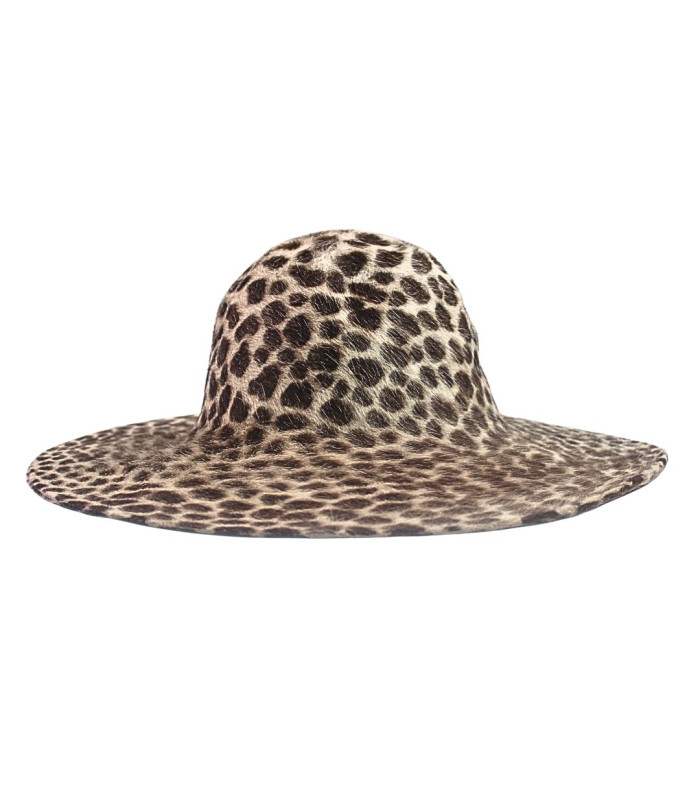 CAPELINA DE PELO DE CONEJO 100% - ESTAMPADO LEOPARDO