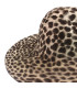 100% RABBIT FUR CAPELINE – LEOPARD PRINT