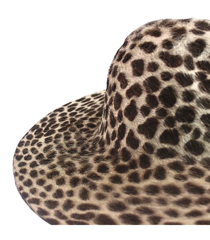 CAPELINA DE PELO DE CONEJO 100% - ESTAMPADO LEOPARDO