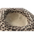 100% RABBIT FUR CAPELINE – LEOPARD PRINT