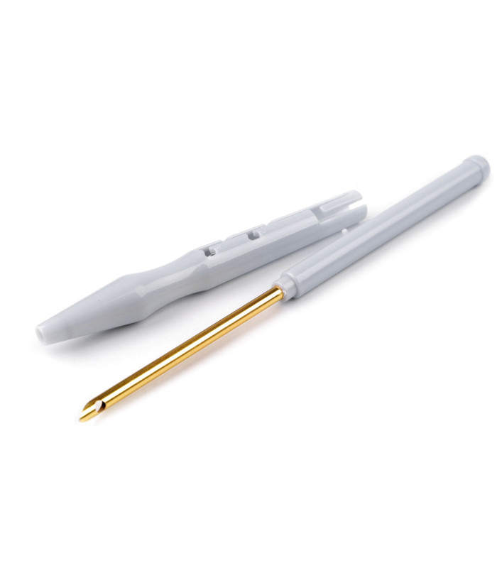 EMBROIDERY PEN WITH HOLLOW PUNCH NEEDLE (LIGHT GREY)