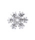 ELEGANT SNOWFLAKE BROOCH – SPARKLING CRYSTALS