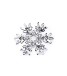 BROCHE ELEGANTE FLOCO DE NEVE – CRISTAIS BRILHANTES
