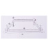 ADJUSTABLE EMBROIDERY FRAME 30.5 X 54.5 CM