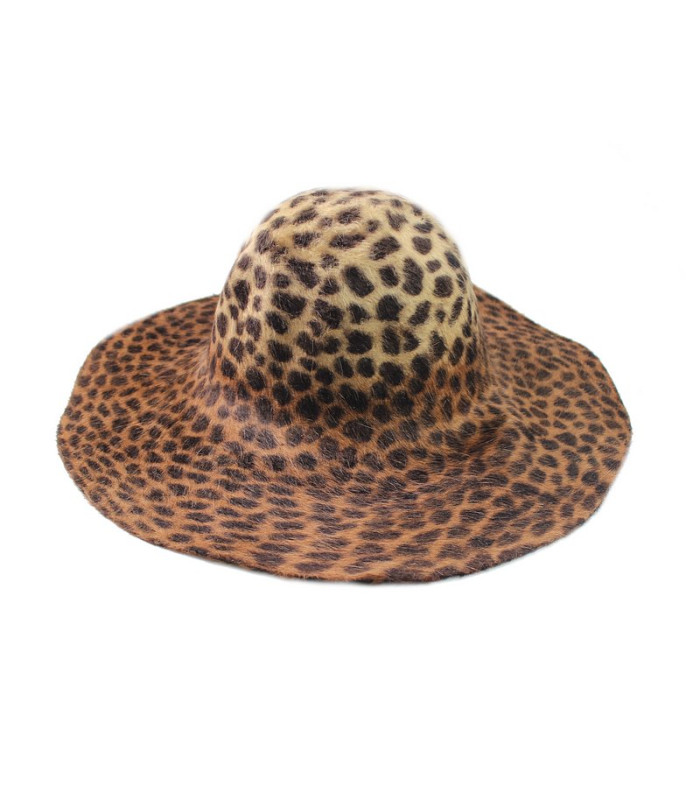 CAPELINA DE PELO DE CONEJO 100% - ESTAMPADO LEOPARDO BICOLOR
