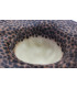 Capeline aus 100% Kaninchenhaar – Zweifarbiger Leopardenprint