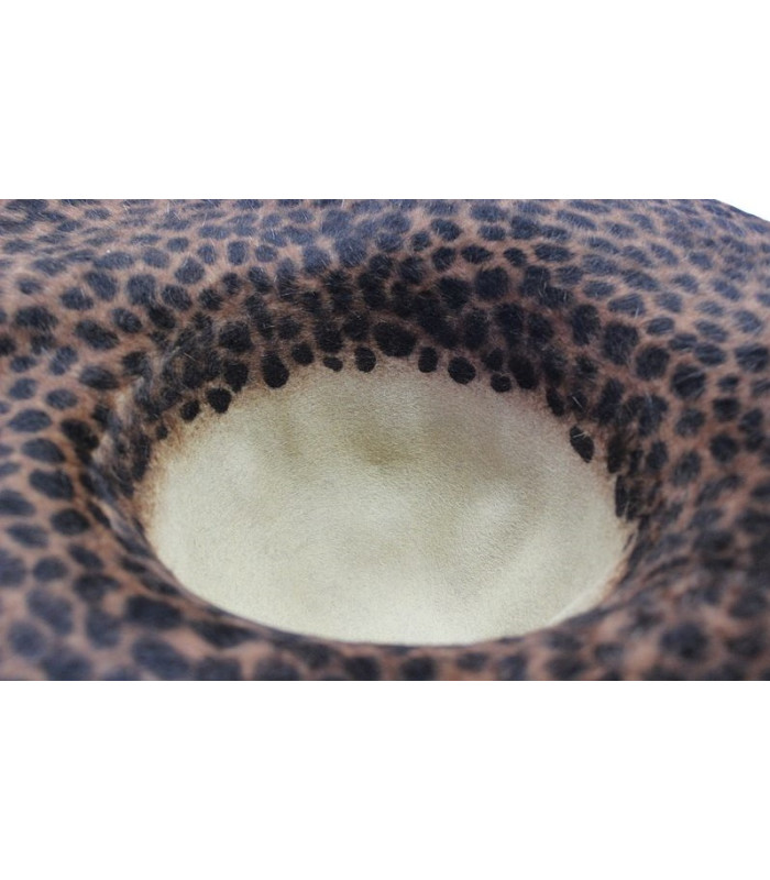 CAPELINA DE PELO DE CONEJO 100% - ESTAMPADO LEOPARDO BICOLOR