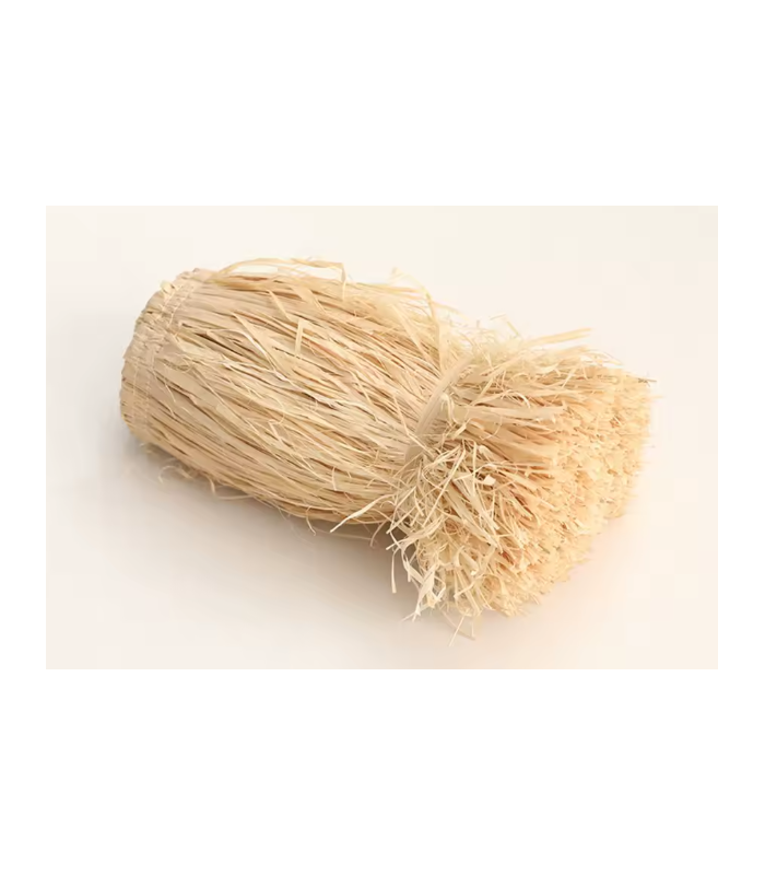 FLECOS DE RAFIA NATURAL 100% - 8CM X 1M
