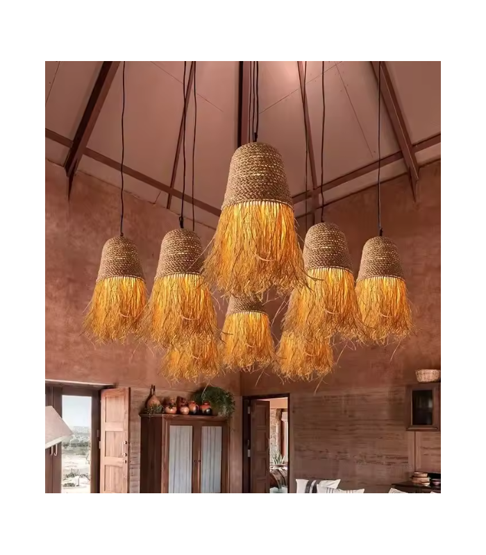 100% NATURAL RAFFIA FRINGE - 8CM X 1M