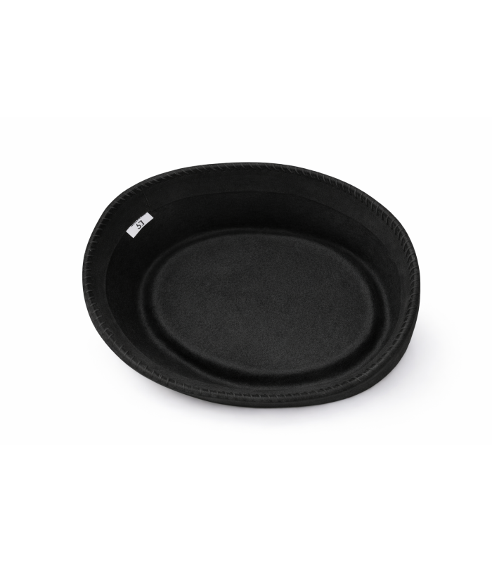 Synthetic felt pillbox base