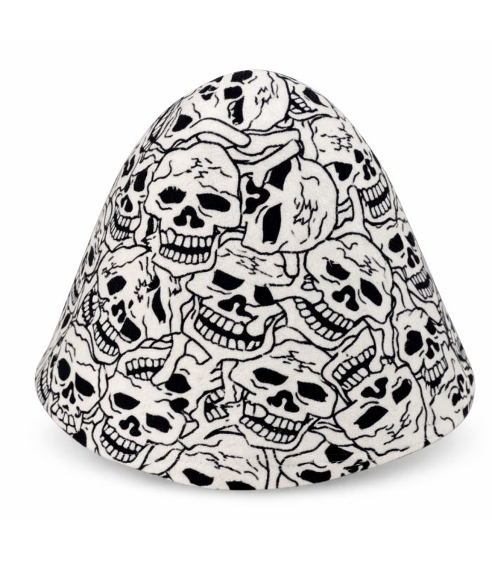 Cone de feltro estampado 100g – Lã merino 100%