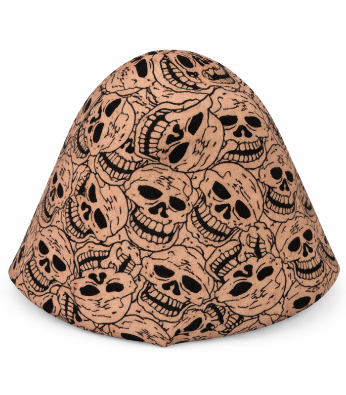 Cone de feltro estampado 100g – Lã merino 100%