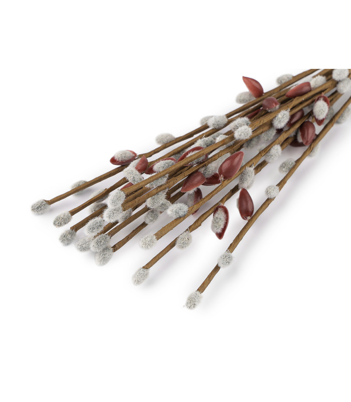 Ramo artificial com amentilhos decorativos – 42 cm