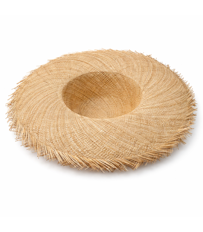 Capelina Bao Straw Natural – Ala Ancha 45 cm