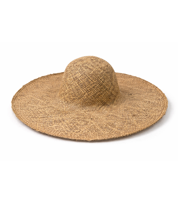 Capelina de Sea Grass con Copa 45 cm - Entramado Tupido –