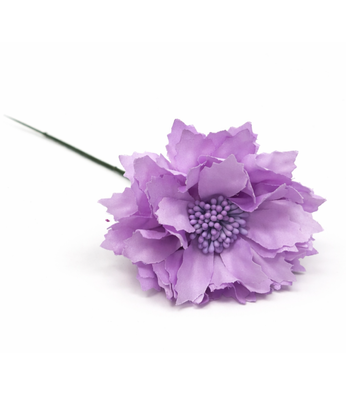 Mini Dalia de Tela Sintética con Pistilos