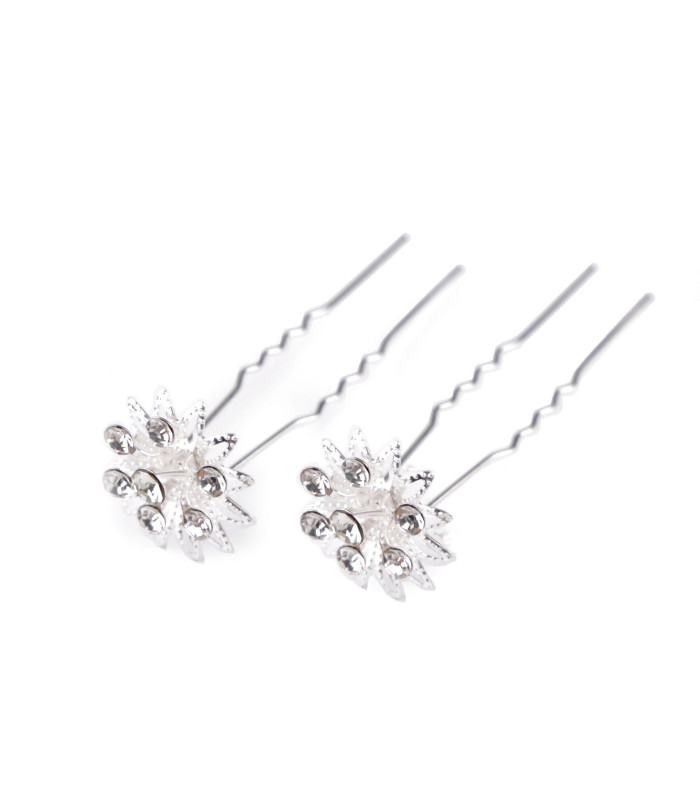 Rhinestone Flower Hair Pin