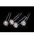 Strass-Haarnadel mit Blume