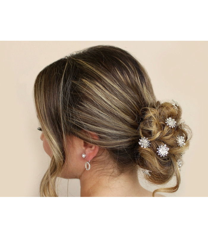 Rhinestone Flower Hair Pin