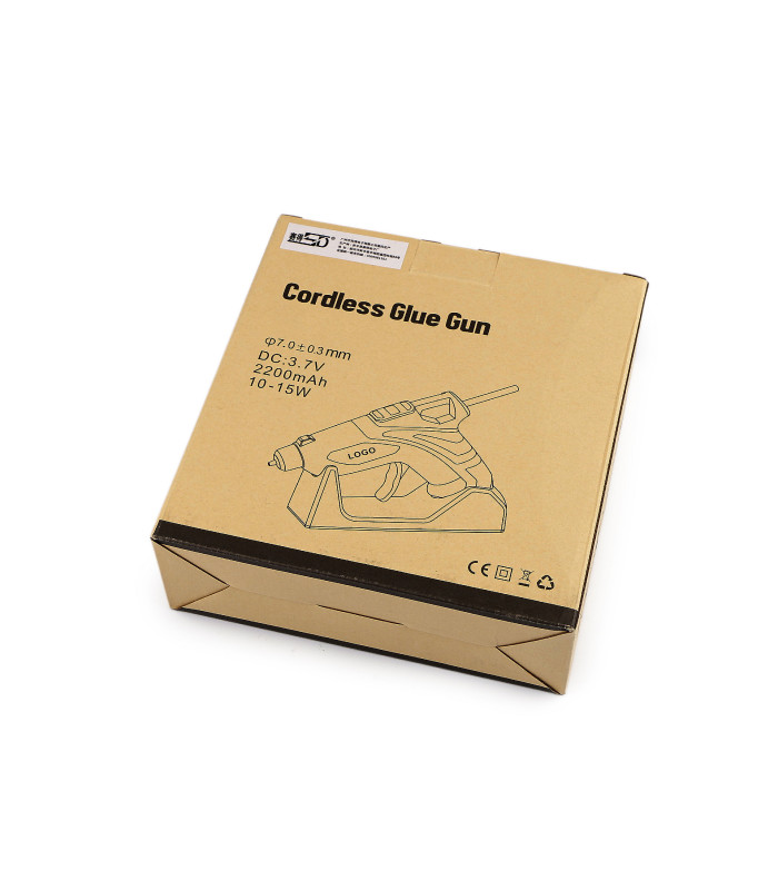 Pistola de Pegamento Termofusible Inalámbrica con Base de Carga USB – Ø 7 mm