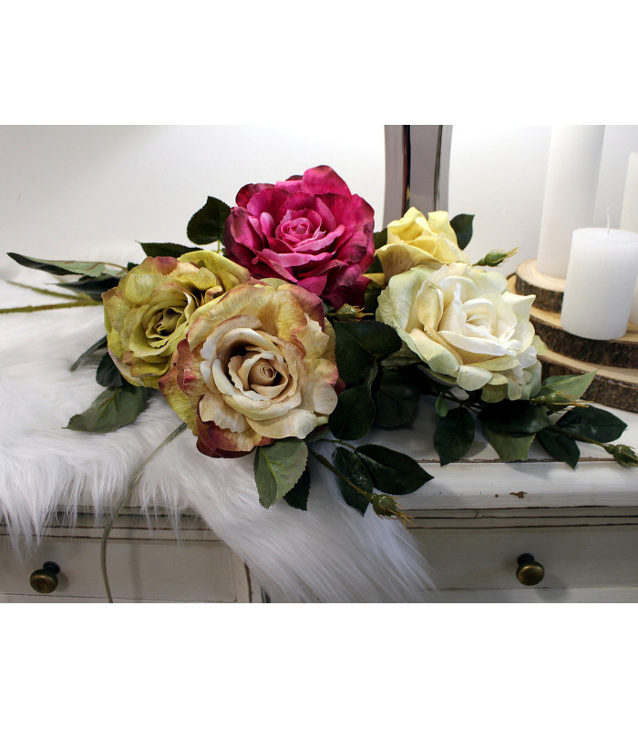 Artificial Rose “Eterna Elegance” – Ø 12 cm