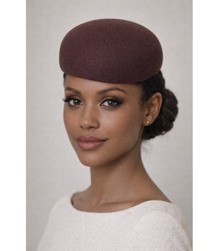 Base Pillbox de Fieltro de Lana Merino 100% con Badana Autoajustable