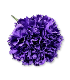 Clavel de tela 12 cm con tallo de 16 cm