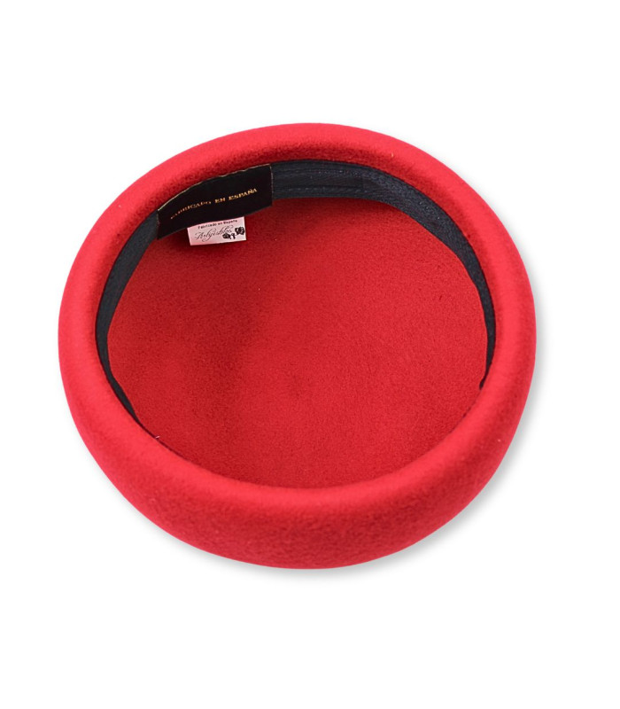 Base Pillbox em Feltro de Lã Merino 100% com Banda Autoajustável – Fabricado em Espanha