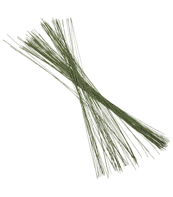 ALAMBRE FLORAL FORRADO DE PAPEL 40CM - Ø0.3MM - 100UDS.