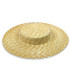 NATURAL BRAIDED STRAW CANOTIER - ADJUSTABLE