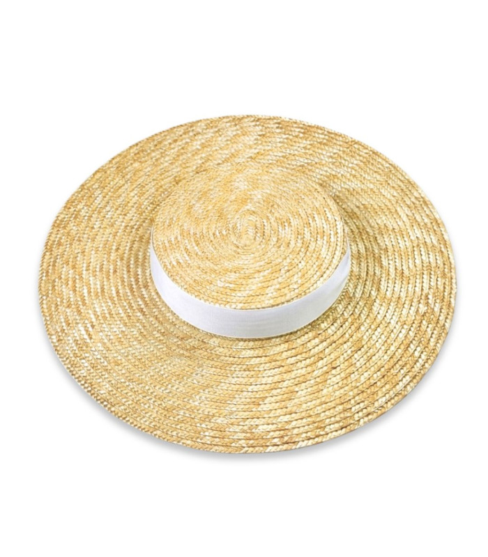CANOTIER DE PAJA NATURAL TRENZADA - AJUSTABLE