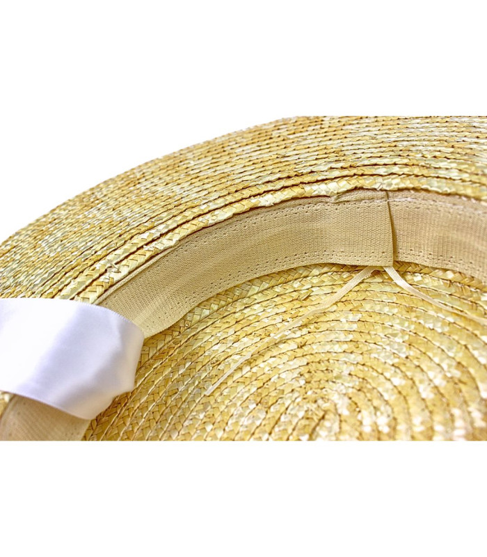 CANOTIER DE PAJA NATURAL TRENZADA - AJUSTABLE