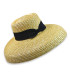 NATURAL BRAIDED STRAW PAMELA – ADJUSTABLE