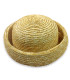 CASQUETE DE PAJA NATURAL TRENZADA "ÉLODIE"
