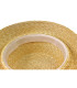 BOATER HAT BASE MADE OF BRAIDED NATURAL STRAW