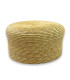 CASQUETE PILLBOX DE PAJA NATURAL TRENZADA