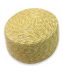 CASQUETE PILLBOX DE PAJA NATURAL TRENZADA
