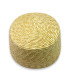 CASQUETE PILLBOX DE PAJA NATURAL TRENZADA