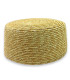 CASQUETE PILLBOX DE PAJA NATURAL TRENZADA