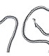 WHITE AND BLACK BRAIDED ROPE FOR BOXES
