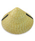 SOMBRERO CÓNICO ASIÁTICO DE PAJA NATURAL TRENZADA